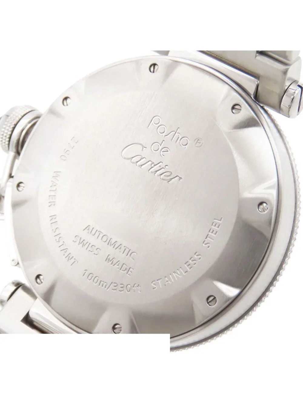 Cartier Pasha Seatimer Black SS Watch Automatic